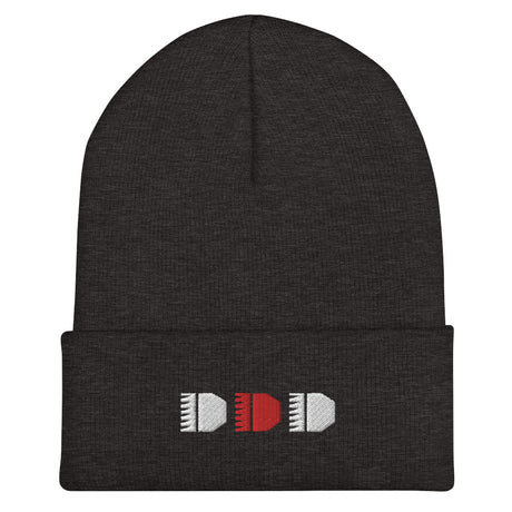 Brrrt Cuffed Beanie – Dark Grey — alternate view 4
