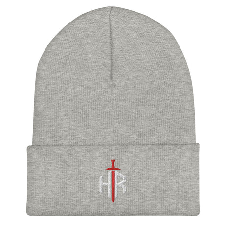 HRTI Cuffed Beanie – Heather Grey — alternate view 6