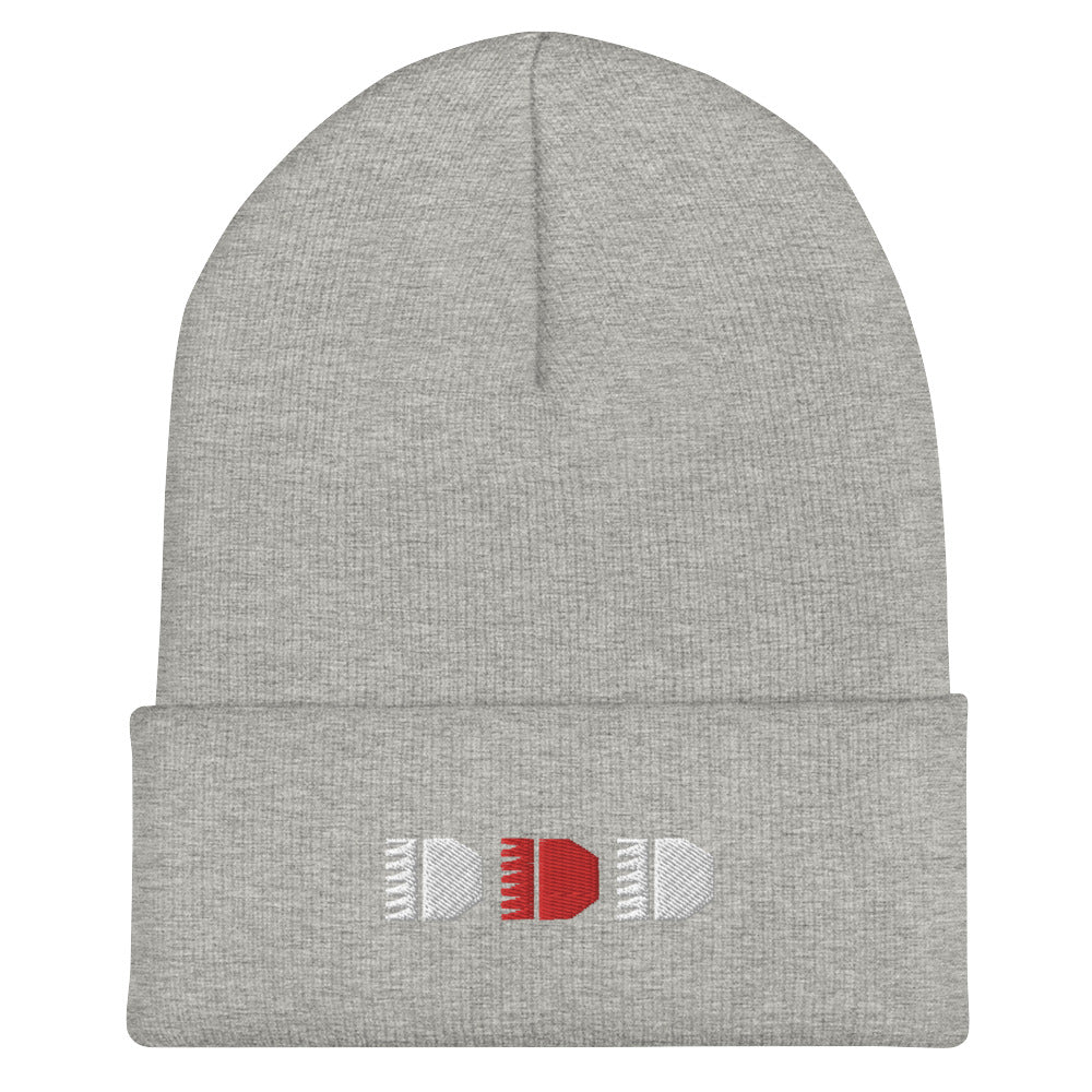 Brrrt Cuffed Beanie – Heather Grey — alternate view 6