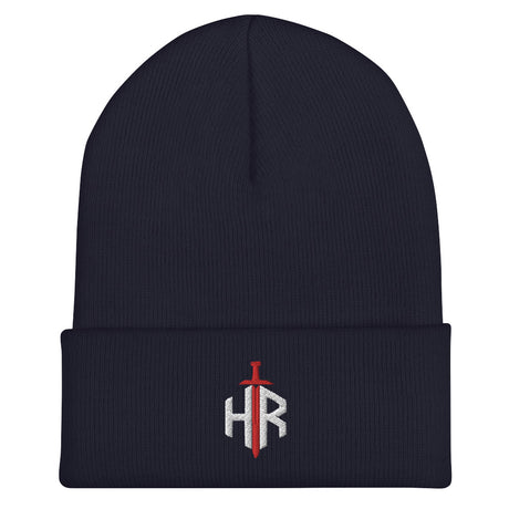 HRTI Cuffed Beanie – Navy — alternate view 3