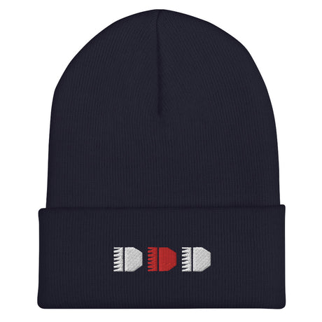 Brrrt Cuffed Beanie – Navy — alternate view 3