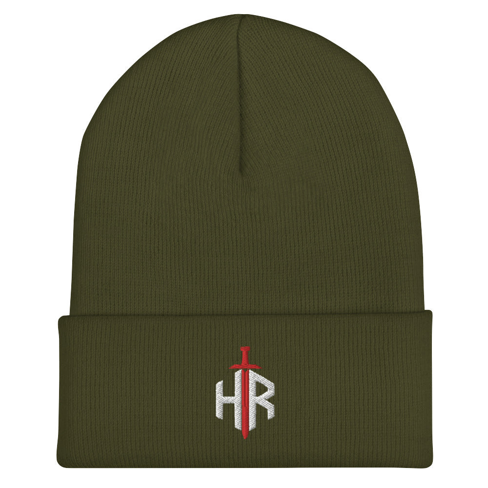 HRTI Cuffed Beanie – Olive — alternate view 5