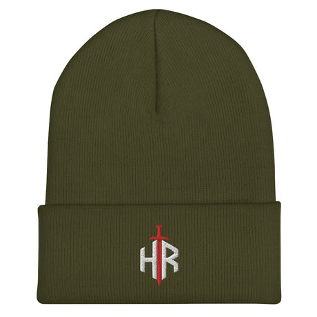 HRTI Cuffed Beanie – Olive — alternate view 5