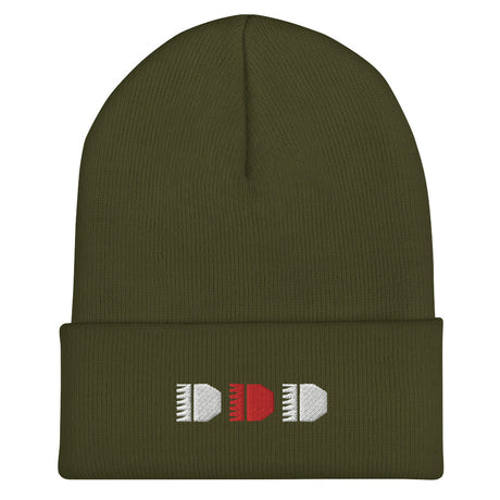 Brrrt Cuffed Beanie – Olive — alternate view 5