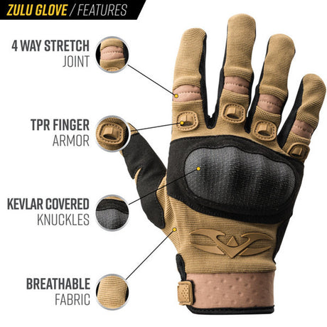 Zulu Gloves – Black — alternate view 2