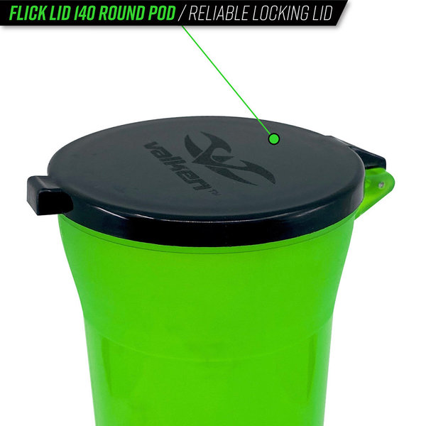 Flick Lid 140 Round Paintball Pods – Clear — alternate view 2