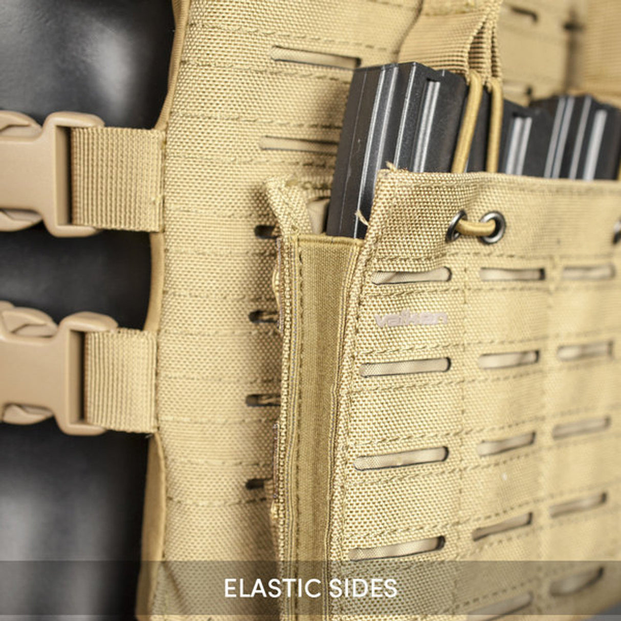 Multi Rifle Triple Magazine Pouch - Laser Cut – Tan — alternate view 2