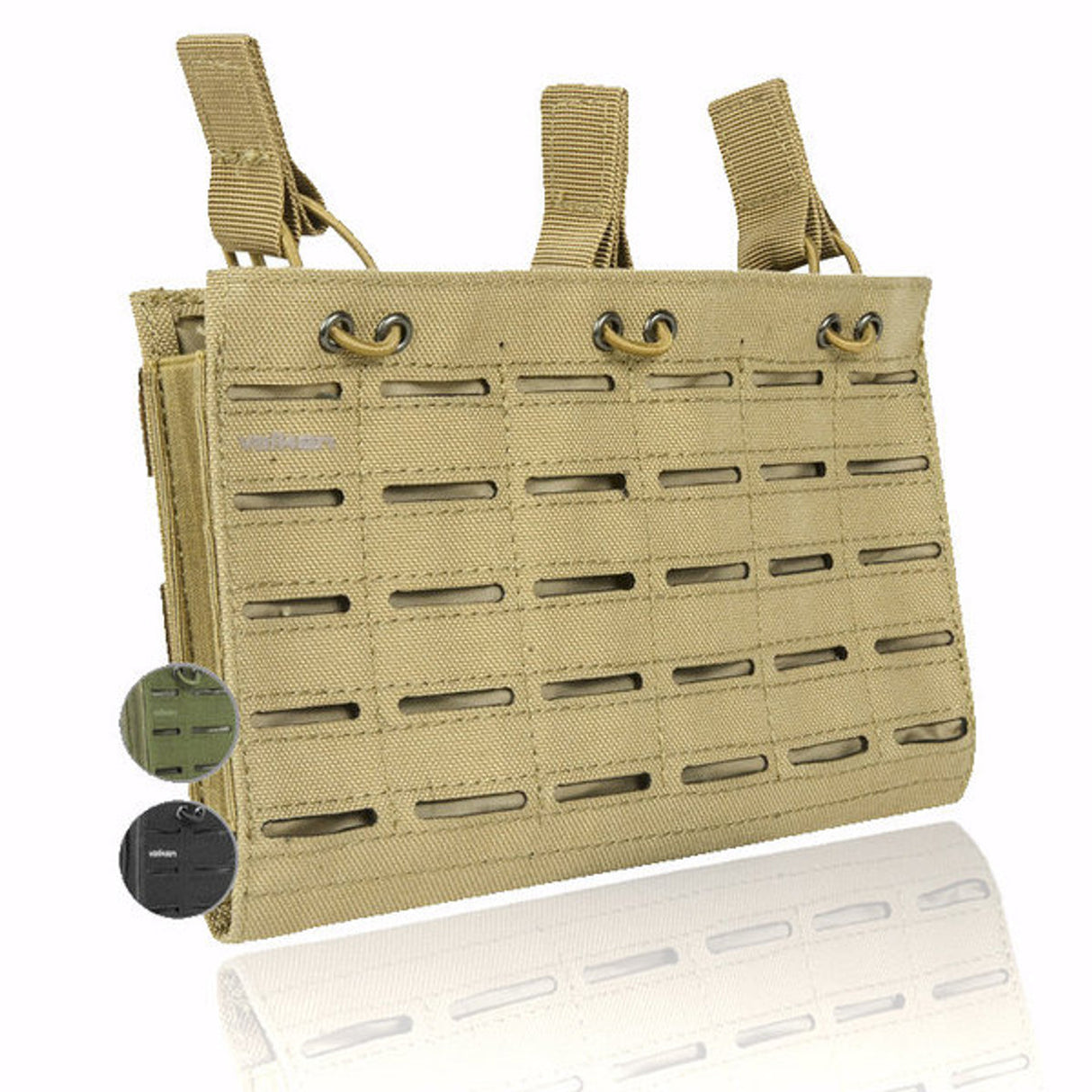 Multi Rifle Triple Magazine Pouch - Laser Cut – Black