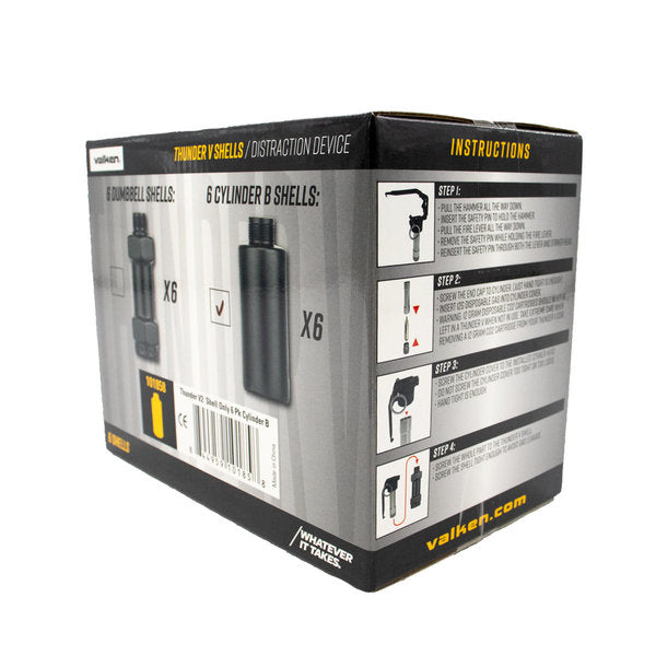Valken Thunder V2 CO2 Sound Simulation Grenade Cylinder B Shells - 6 Pack - Event Pre-Order — alternate view 5