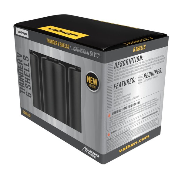 Valken Thunder V2 CO2 Sound Simulation Grenade Cylinder B Shells - 6 Pack - Event Pre-Order — alternate view 6