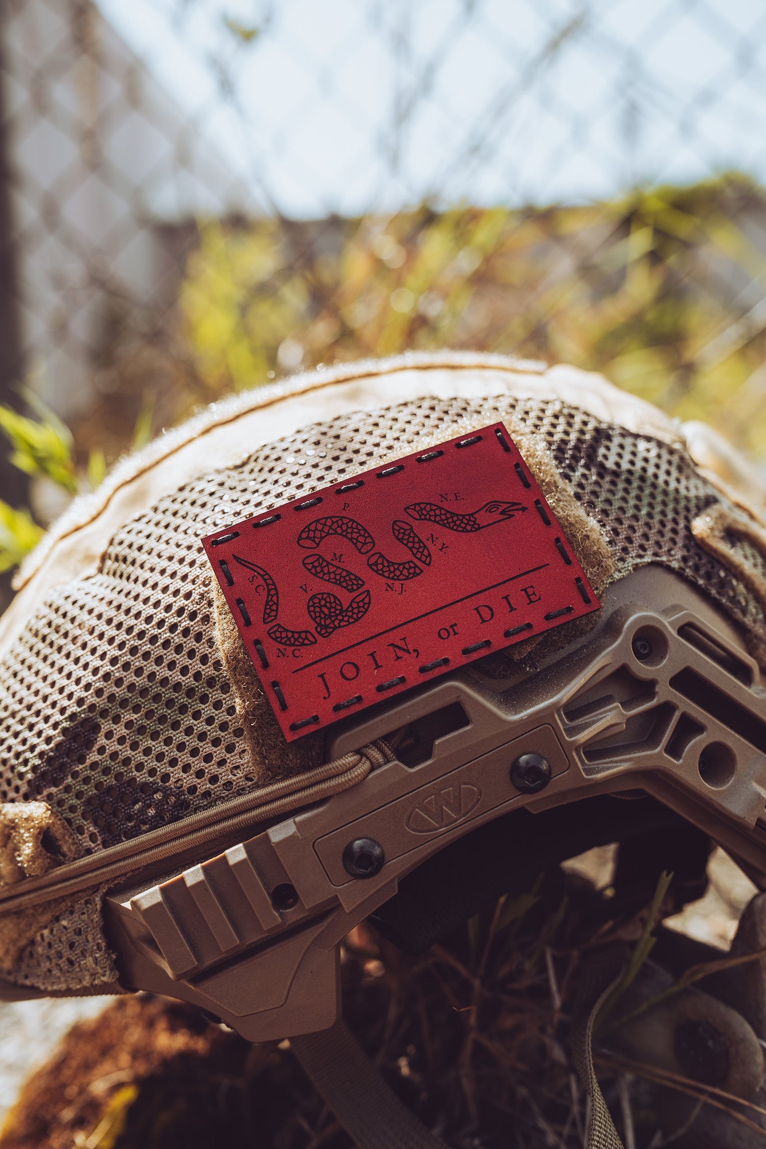 Join or Die Leather Patch – 3x2