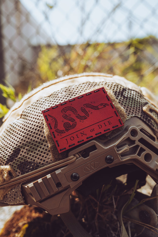 Join or Die Leather Patch – 3x2