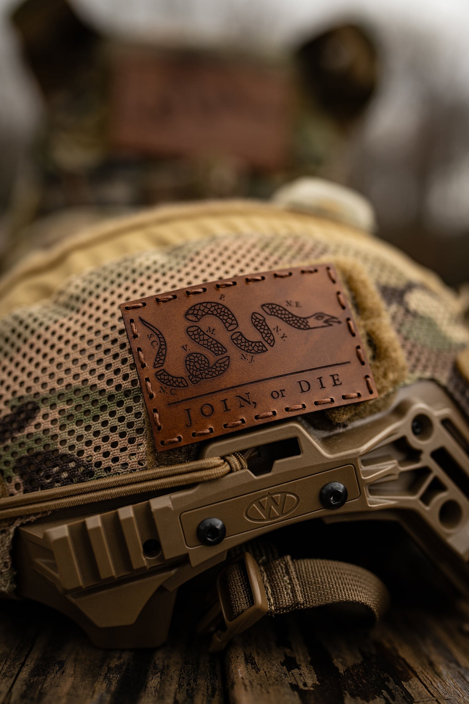 Join or Die Leather Patch – 5x3 — alternate view 4