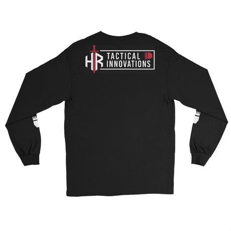 HRTI Premium Men’s Long Sleeve Shirt – Black — alternate view 2