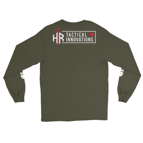 HRTI Premium Men’s Long Sleeve Shirt – Black — alternate view 6