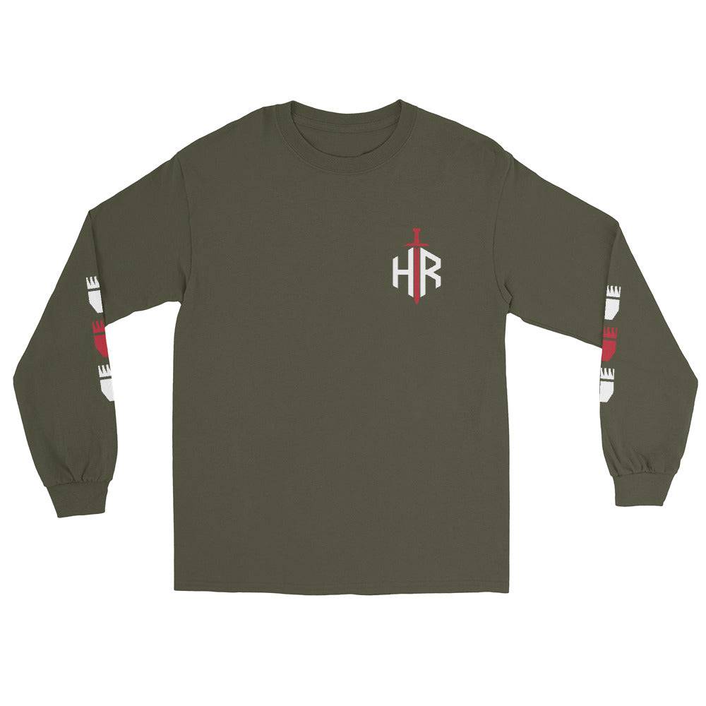 HRTI Premium Men’s Long Sleeve Shirt – Black — alternate view 5