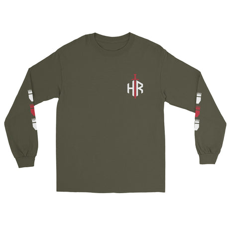 HRTI Premium Men’s Long Sleeve Shirt – Black — alternate view 5