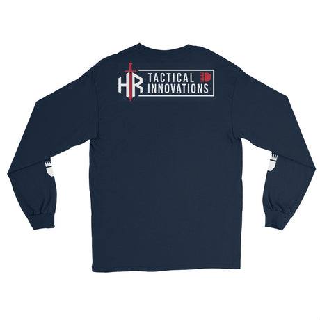 HRTI Premium Men’s Long Sleeve Shirt – Black — alternate view 4