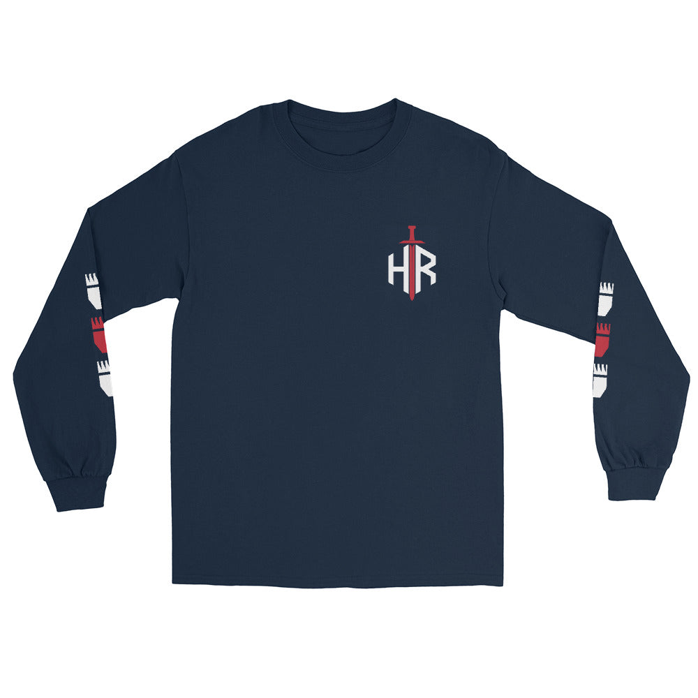 HRTI Premium Men’s Long Sleeve Shirt – Black — alternate view 3
