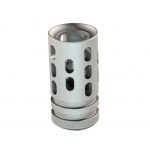 Side view of Milsig Marksman ProComp muzzle brake in Gray