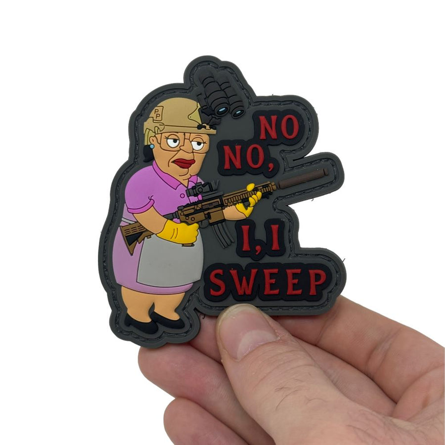 No No, I Sweep Patch + Sticker — alternate view 2