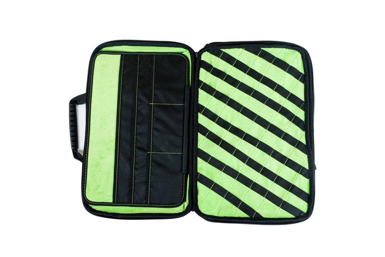 Hard Shell Marker Case - Carbon - Black With Green Liner — alternate view 2