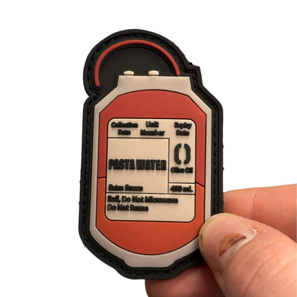 Patch Panel Pasta Water Patch + Sticker — alternate view 2