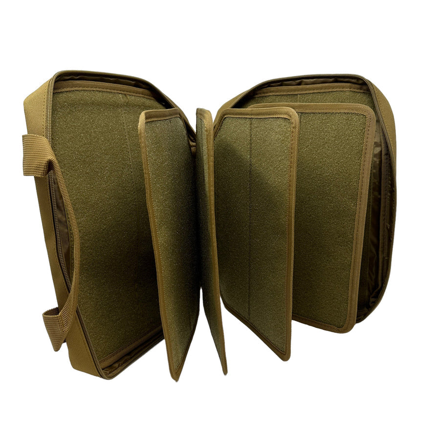 Zip Up Patch Bag - 5 Double Sided Pages - Multiple Colors – Black — alternate view 2