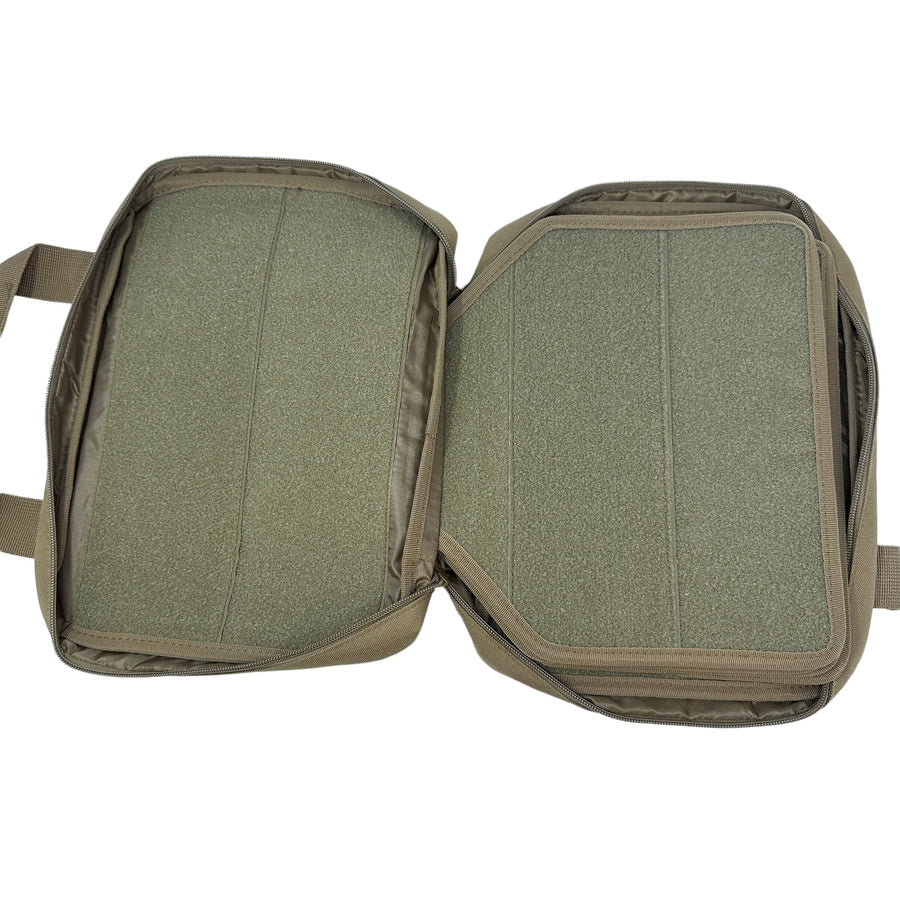 Zip Up Patch Bag - 5 Double Sided Pages - Multiple Colors – Olive Drab — alternate view 3