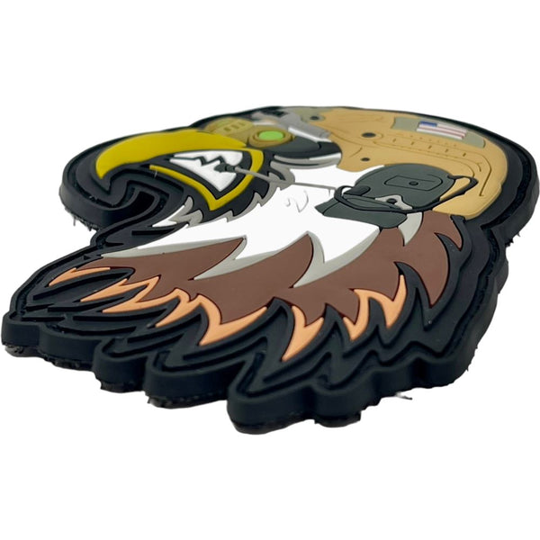 Patch Panel Patriot Pets - Terry the Tactical Eagle Patch + Sticker — alternate view 3
