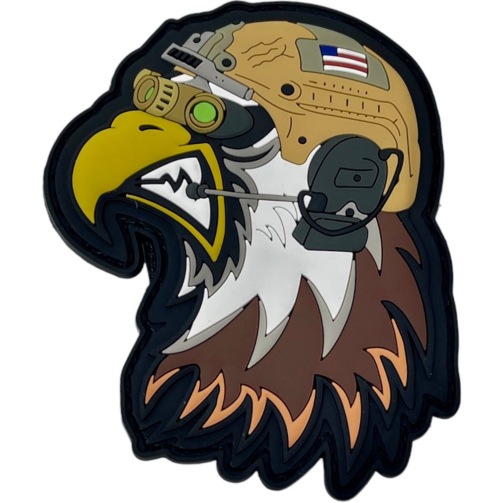 Patch Panel Patriot Pets - Terry the Tactical Eagle Patch + Sticker