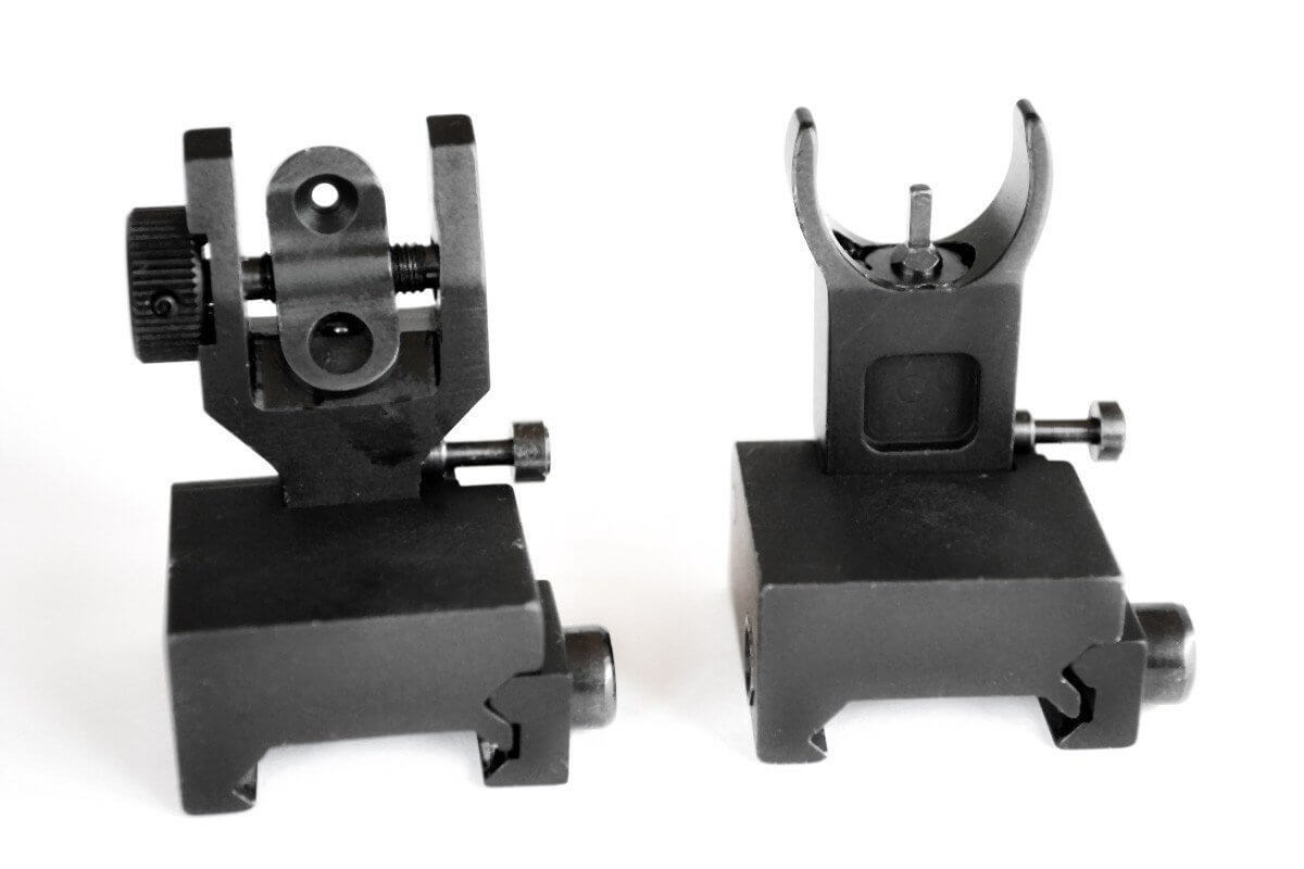 Pro Series AR 15 Flip-Up Backup Iron Sights (BUIS) – Front & Rear Set – Same Plane – IS-09 — alternate view 5