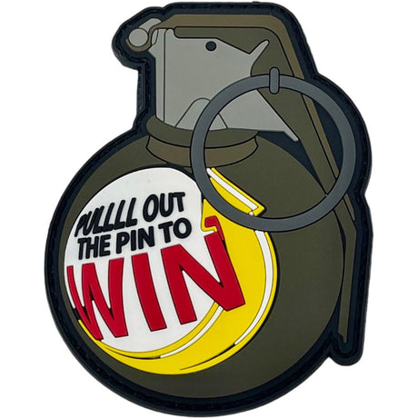 Pull the pin to win Patch + Sticker — alternate view 4