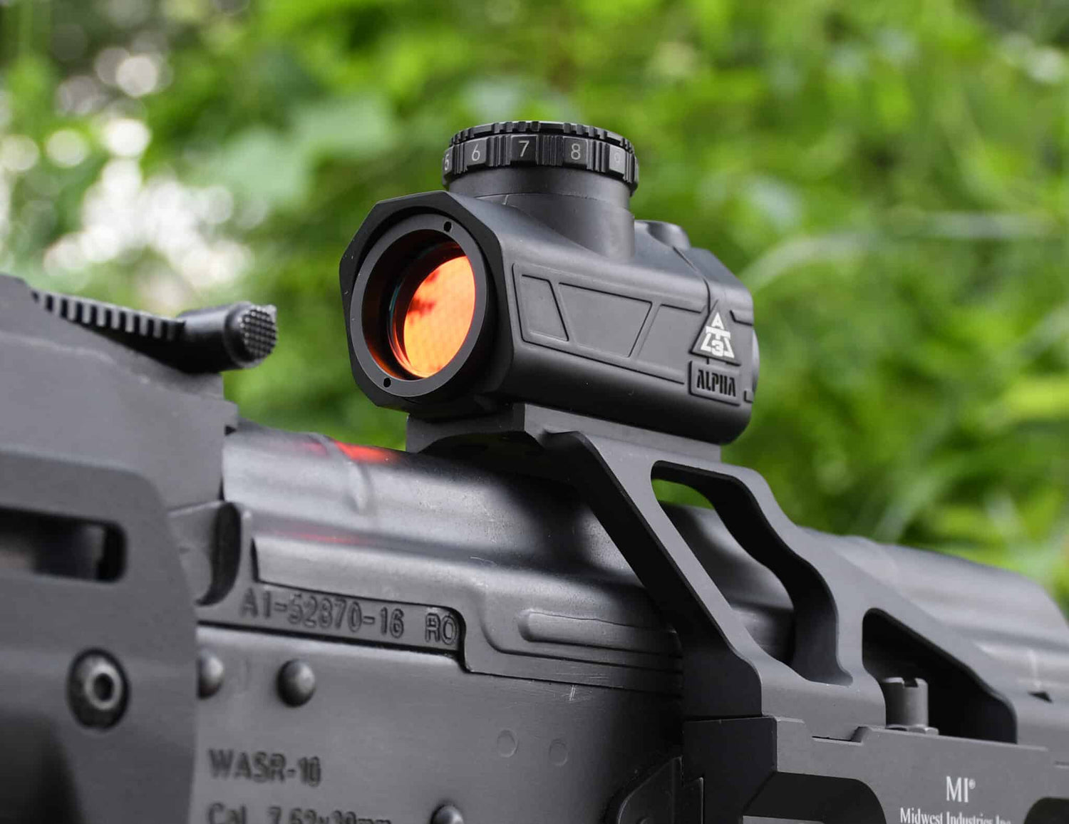 ALPHA Micro Red Dot Sight with Shake Awake and Cantilever Riser Mount — alternate view 3