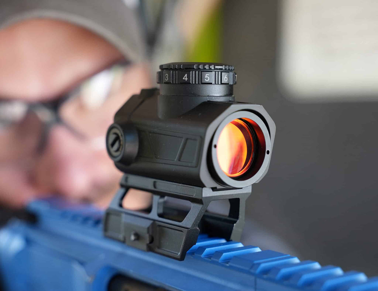 ALPHA Micro Red Dot Sight with Shake Awake and Cantilever Riser Mount – Green — alternate view 2