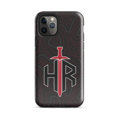 HRTI Tough Case for iPhone® – Black-on-Black – Matte — alternate view 4