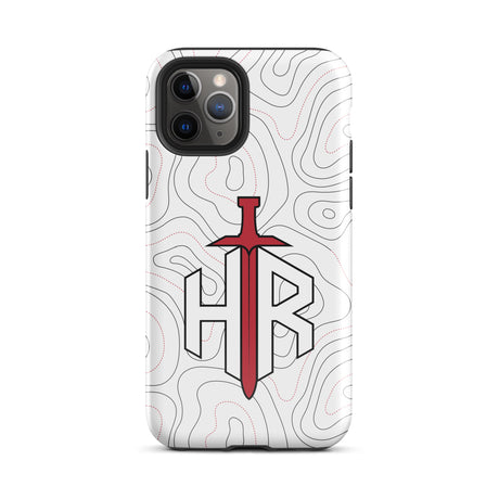 HRTI Tough Case for iPhone® – White-on-White – Matte — alternate view 4