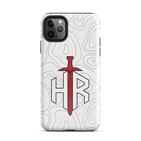 HRTI Tough Case for iPhone® – White-on-White – Matte — alternate view 6
