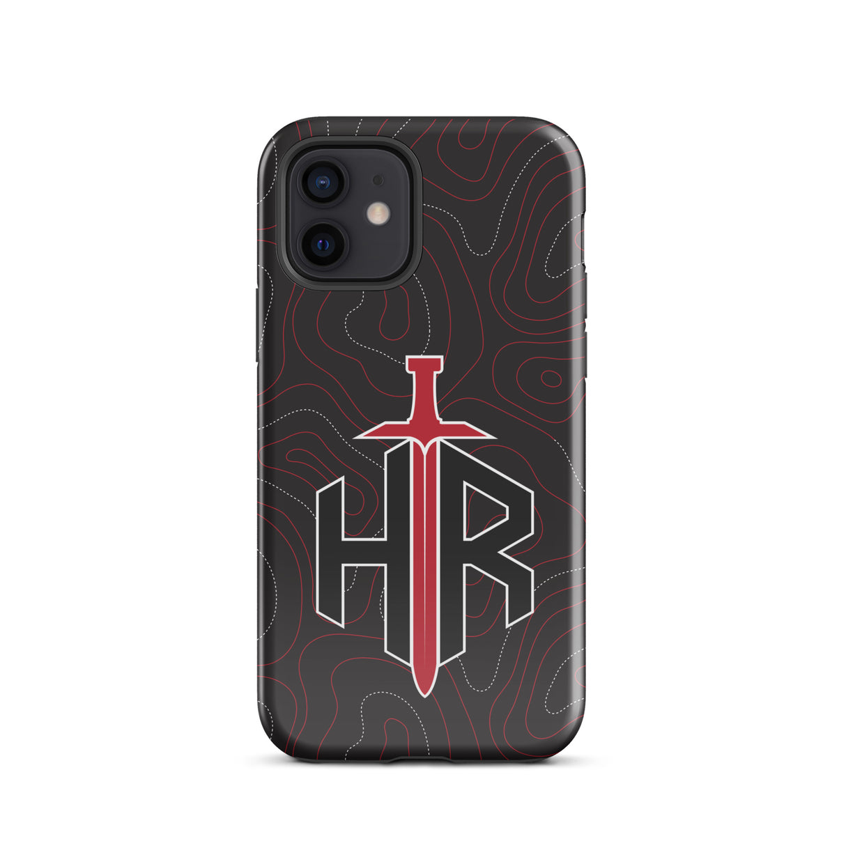HRTI Tough Case for iPhone® – Black-on-Black – Matte — alternate view 10