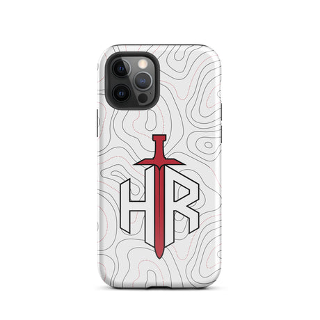 HRTI Tough Case for iPhone® – White-on-White – Matte — alternate view 12