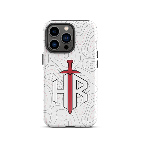 HRTI Tough Case for iPhone® – White-on-White – Matte — alternate view 20
