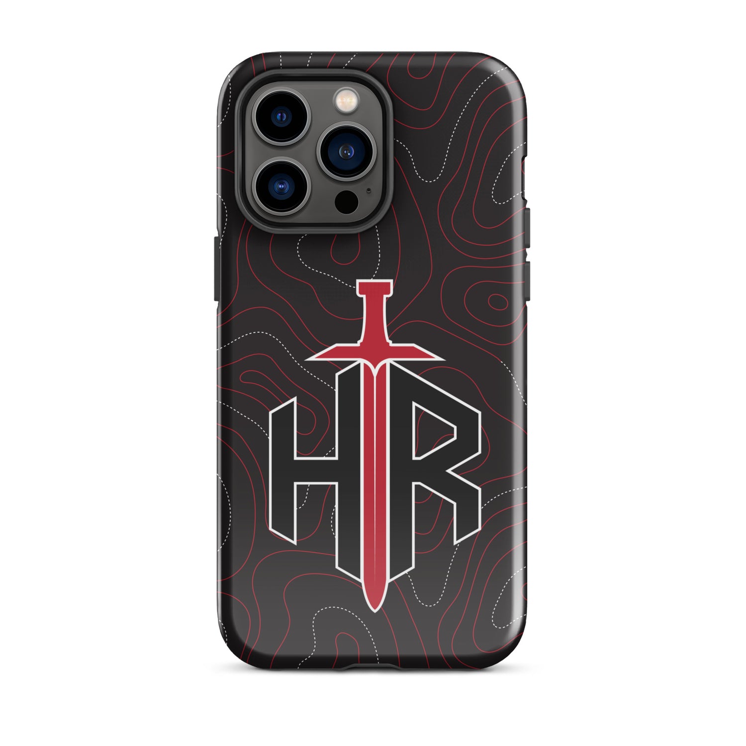 HRTI Tough Case for iPhone® – Black-on-Black – Matte — alternate view 30