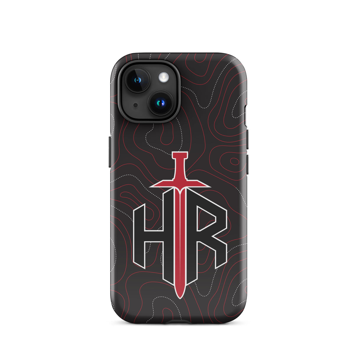 HRTI Tough Case for iPhone® – Black-on-Black – Matte — alternate view 32