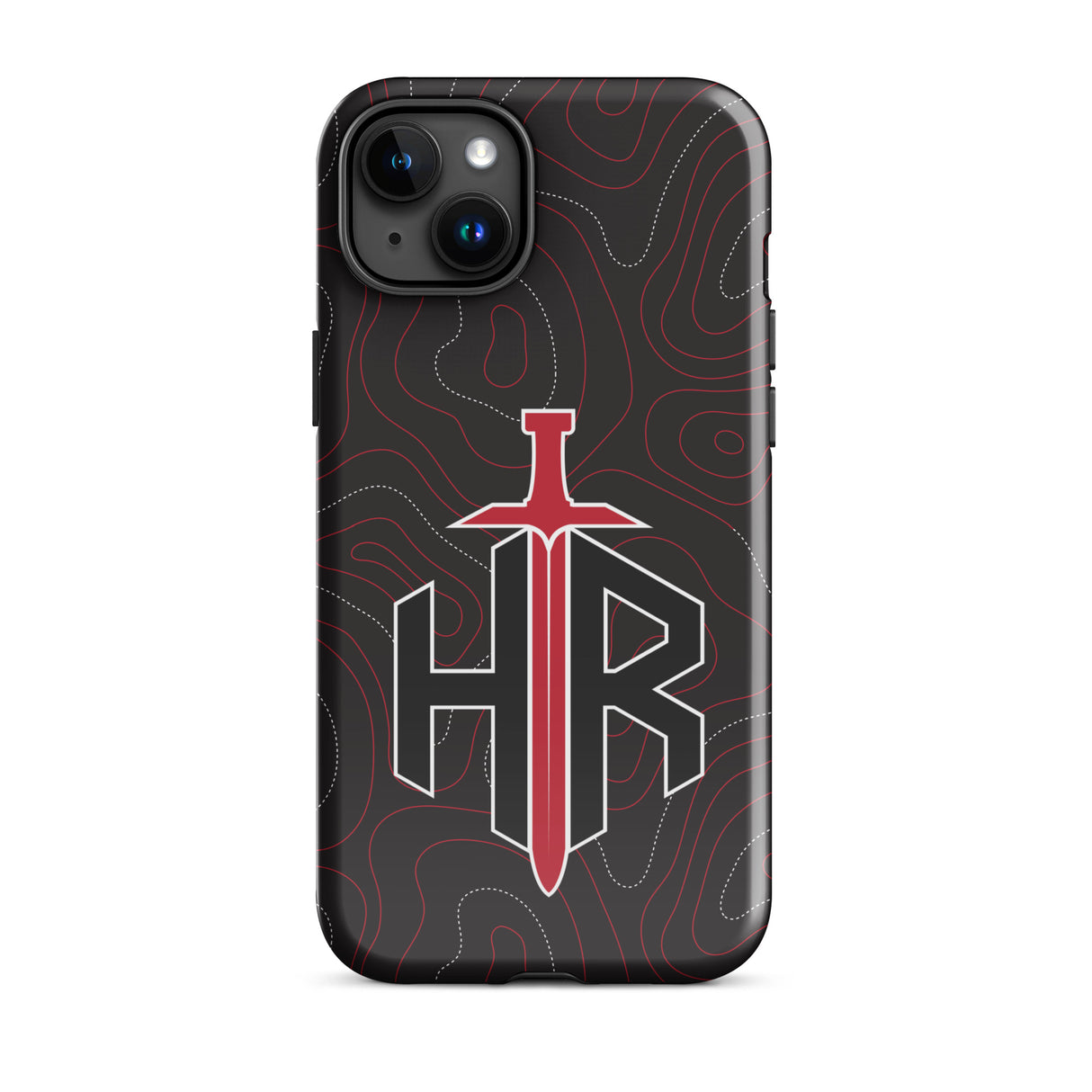 HRTI Tough Case for iPhone® – Black-on-Black – Matte — alternate view 34