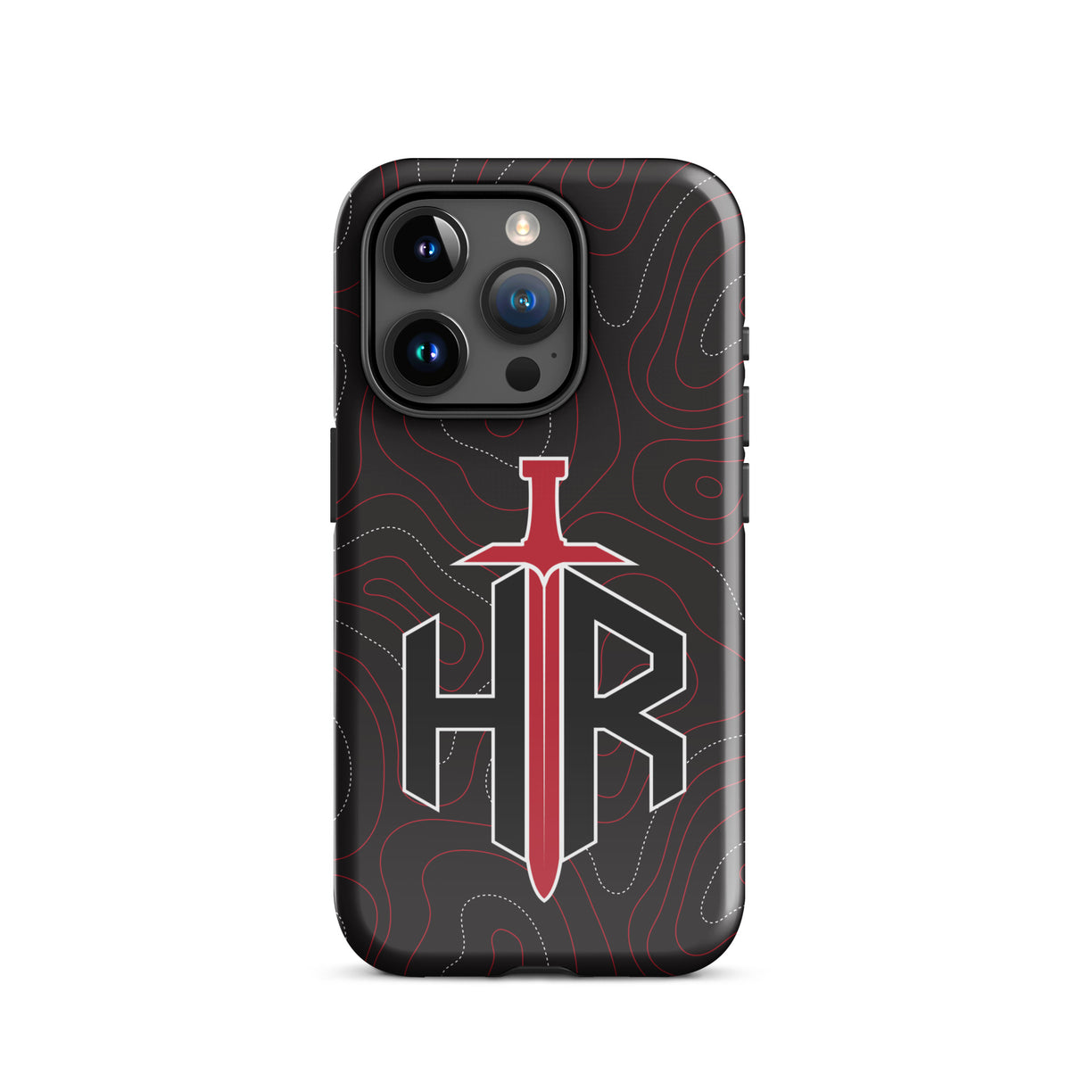 HRTI Tough Case for iPhone® – Black-on-Black – Matte — alternate view 36