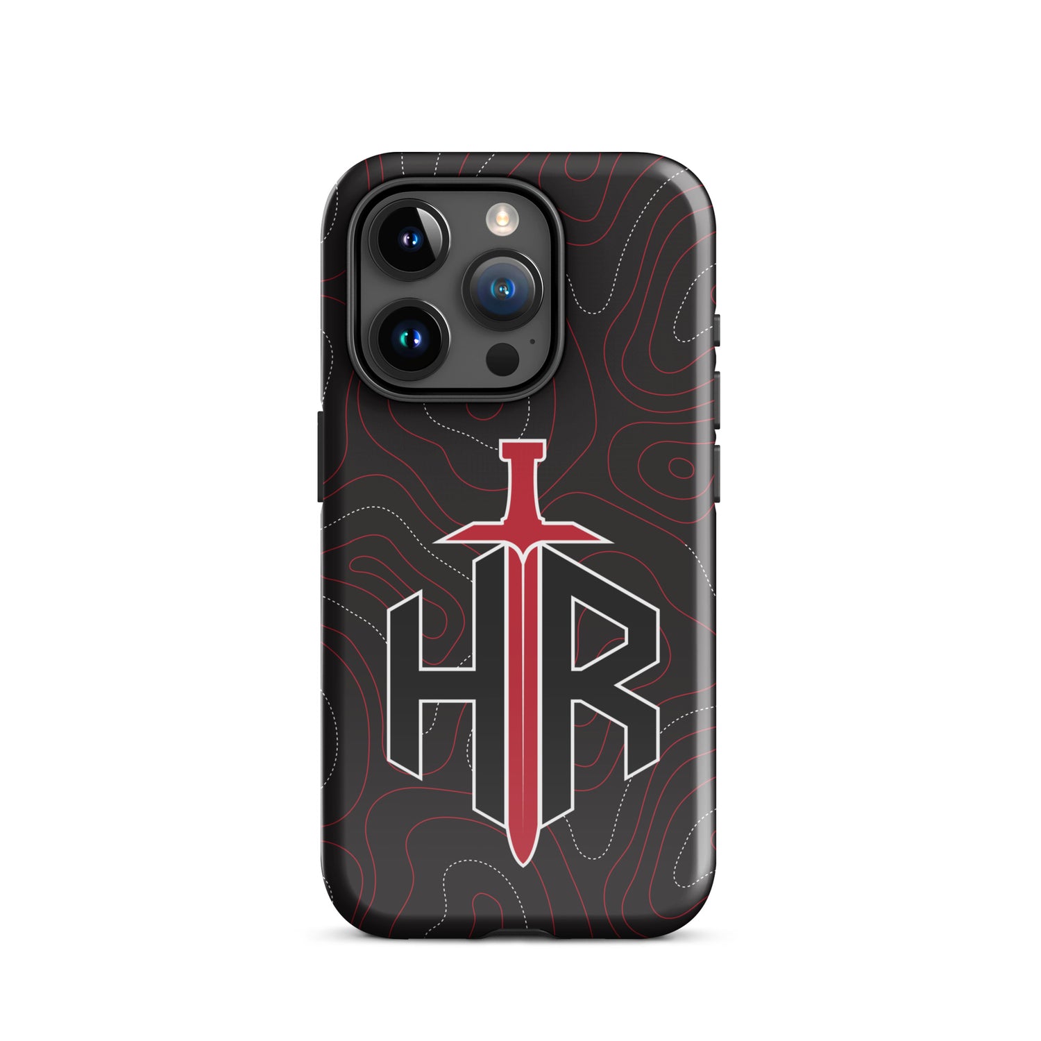 HRTI Tough Case for iPhone® – Black-on-Black – Matte — alternate view 36