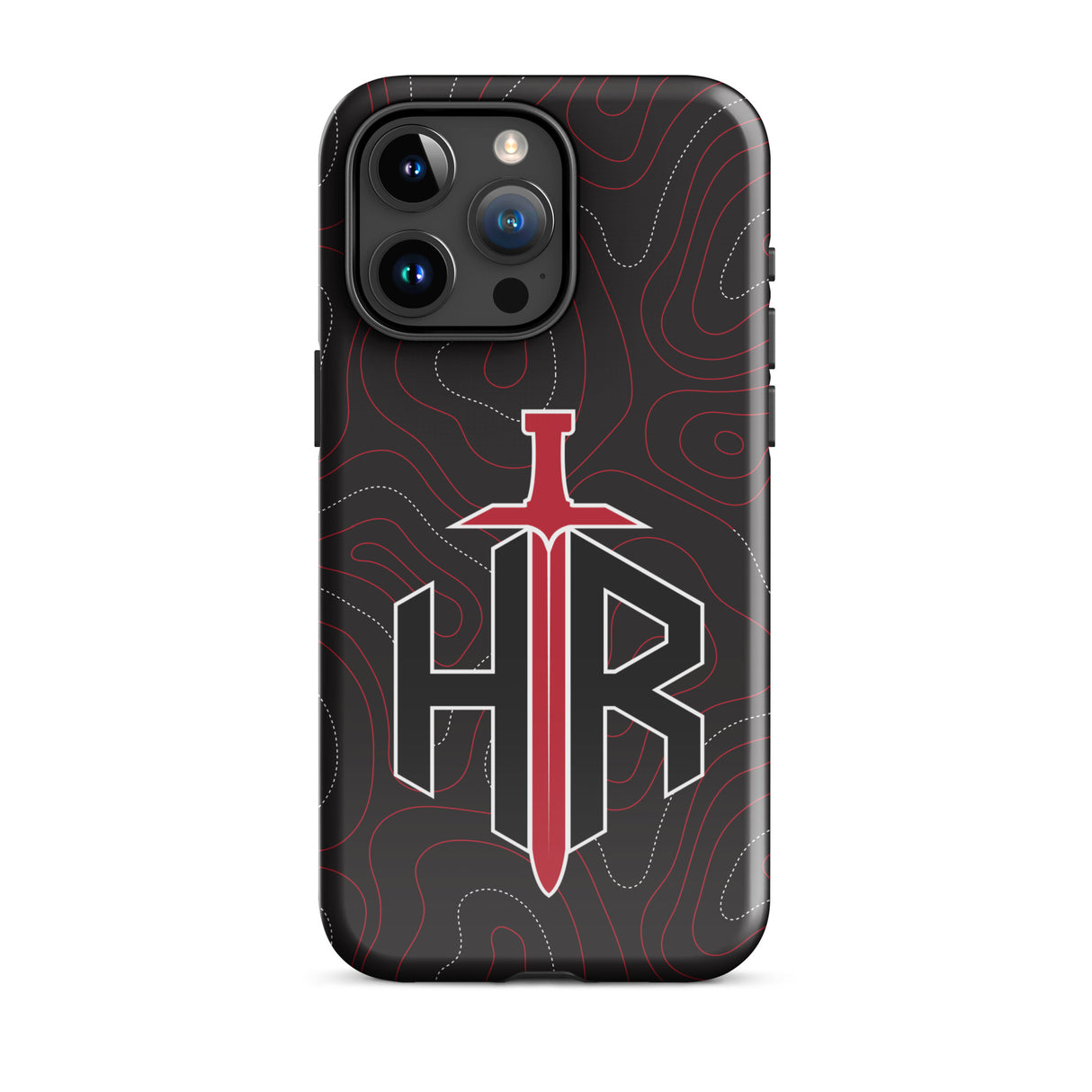 HRTI Tough Case for iPhone® – Black-on-Black – Matte — alternate view 38