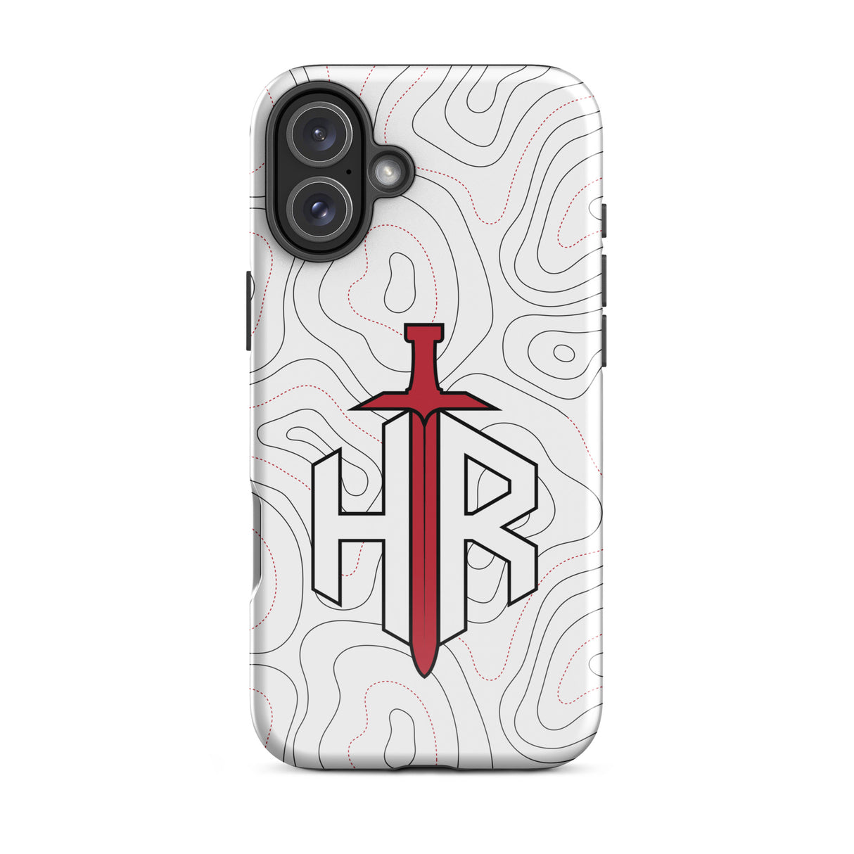 HRTI Tough Case for iPhone® – White-on-White – Matte — alternate view 42
