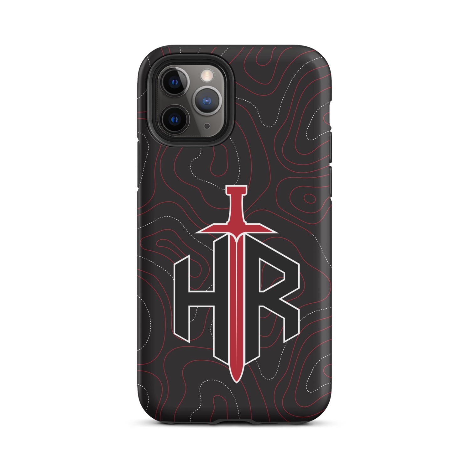 HRTI Tough Case for iPhone® – Black-on-Black – Glossy — alternate view 5