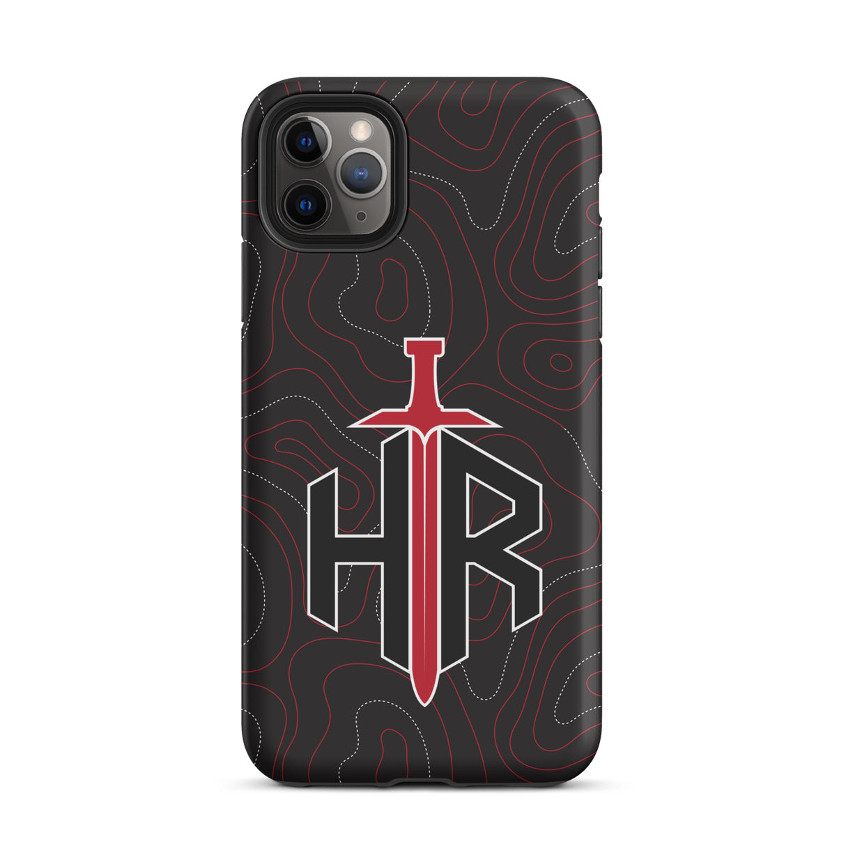 HRTI Tough Case for iPhone® – Black-on-Black – Glossy — alternate view 7